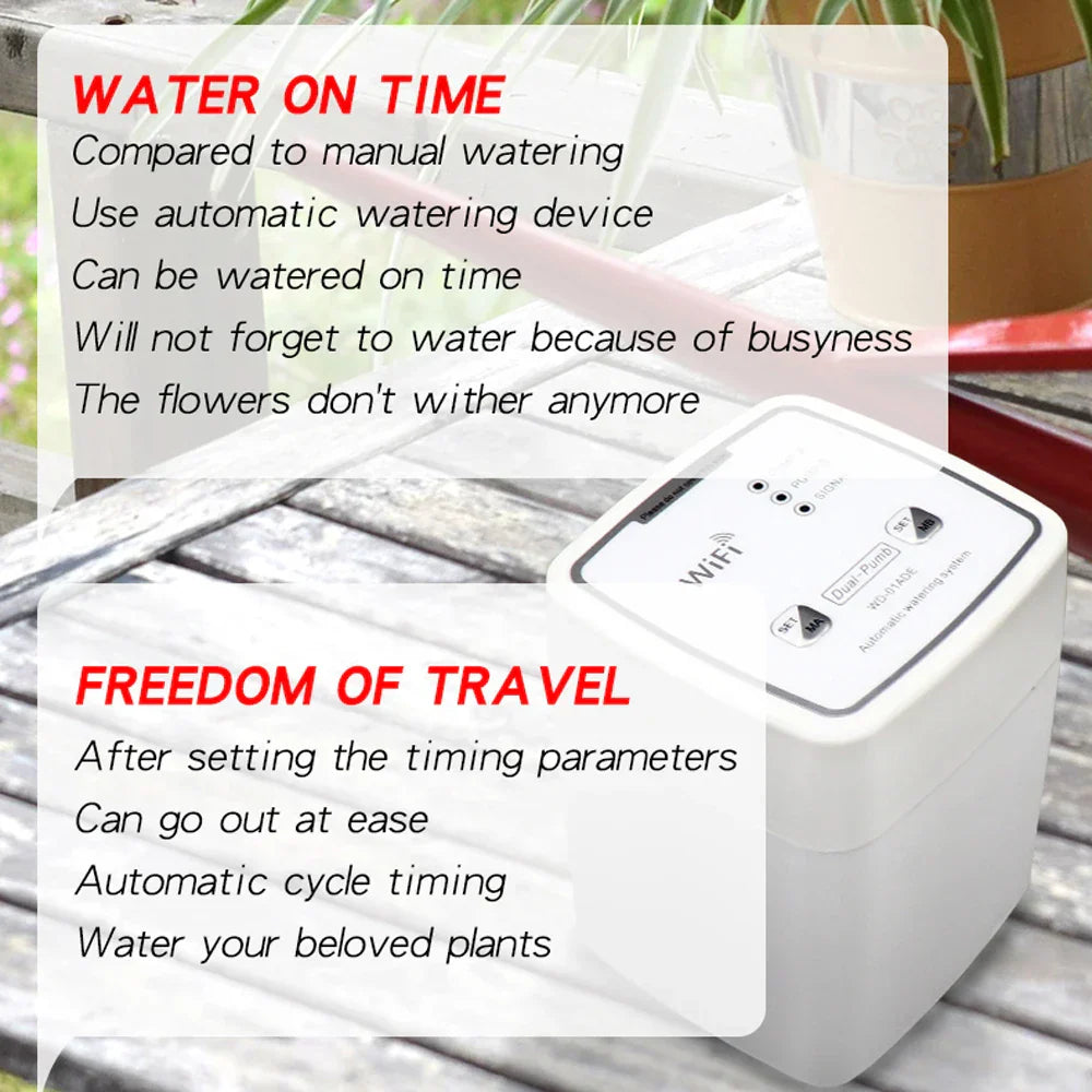 WIFI Intelligent Watering Device Double Pump Timed Automatic