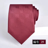ties for men 2024 Luxury Wine Red Groom