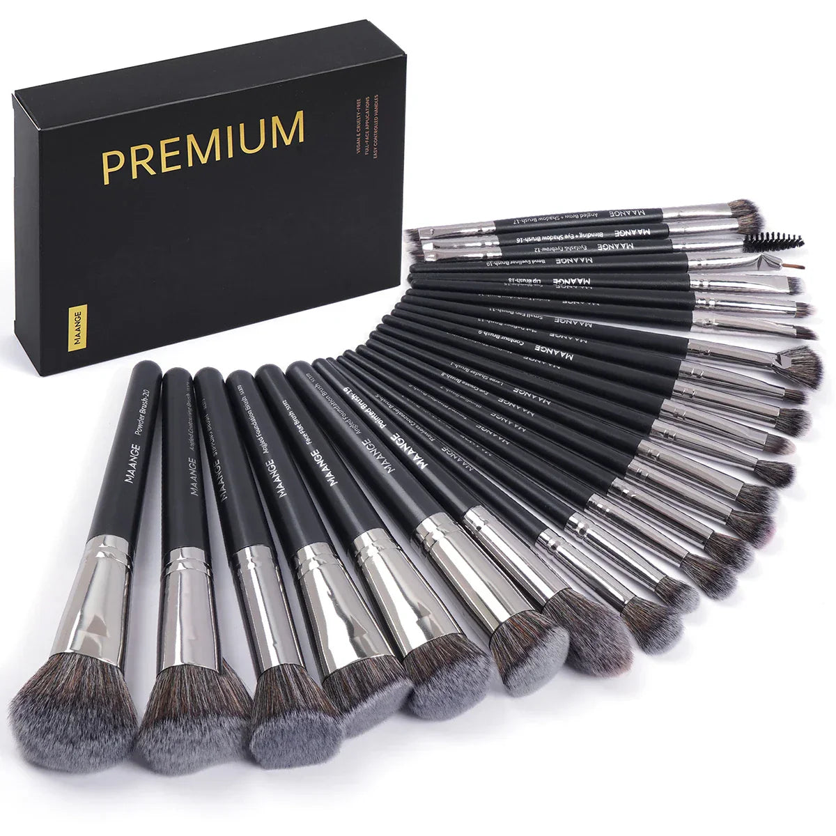 MAANGE Full Makeup Tools Kit 25pcs Foundation Concealer