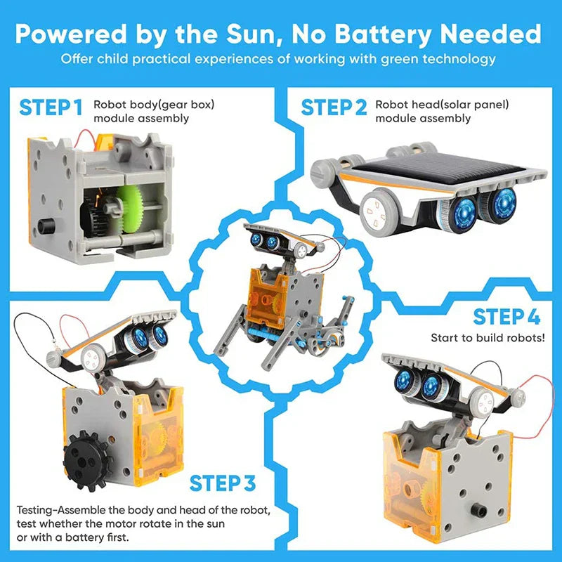 12 in 1 Science Experiment Solar Robot Toy