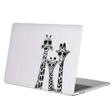 Happy Giraffa Family Vinyl Laptop Sticker for Macbook