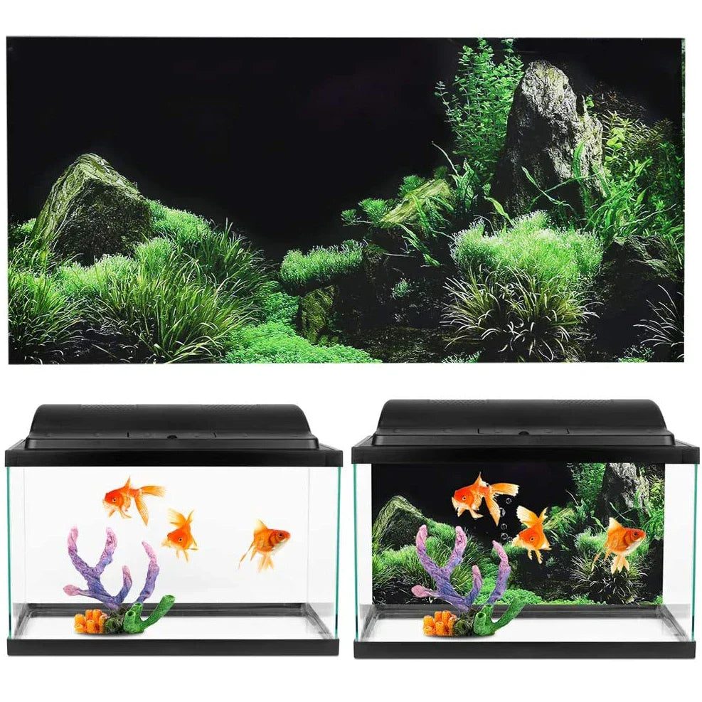 5 Size 3d Aquarium Background Poster PVC Adhesive
