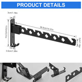 Clothes Drying Rack Adjustable Angle Clothes Hanger Wall-mounted