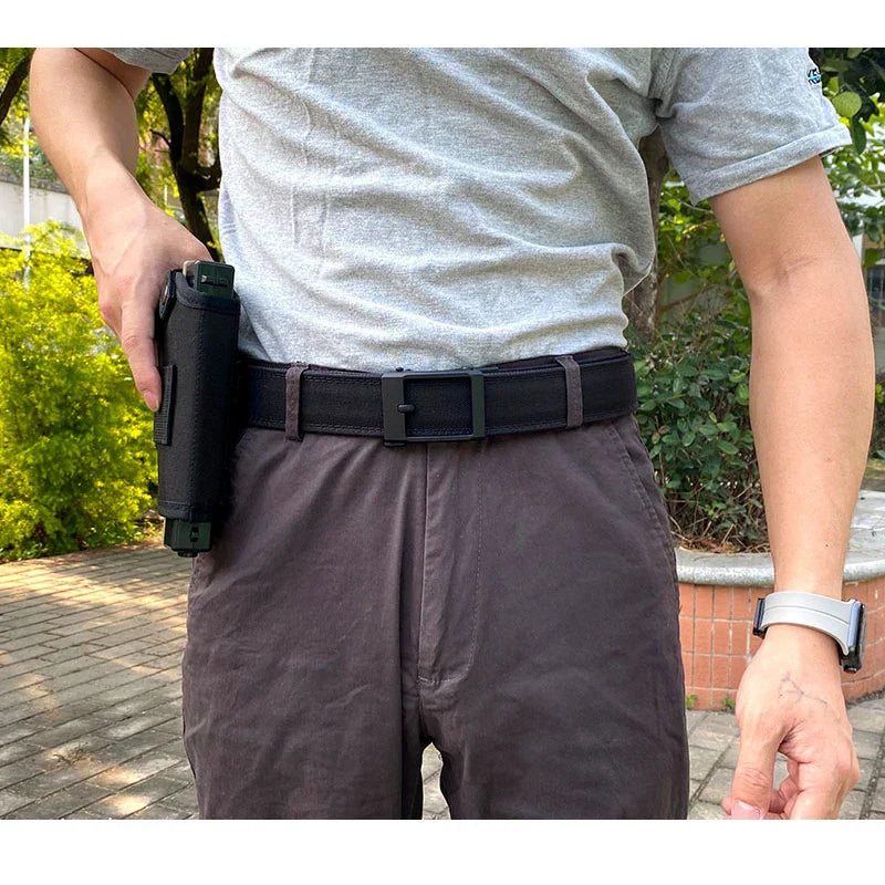 VATLTY New Hard Tactical Belt for Men Metal