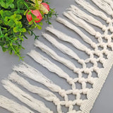 5M Beige Cotton Fringe Lace Ribbon DIY Apparel
