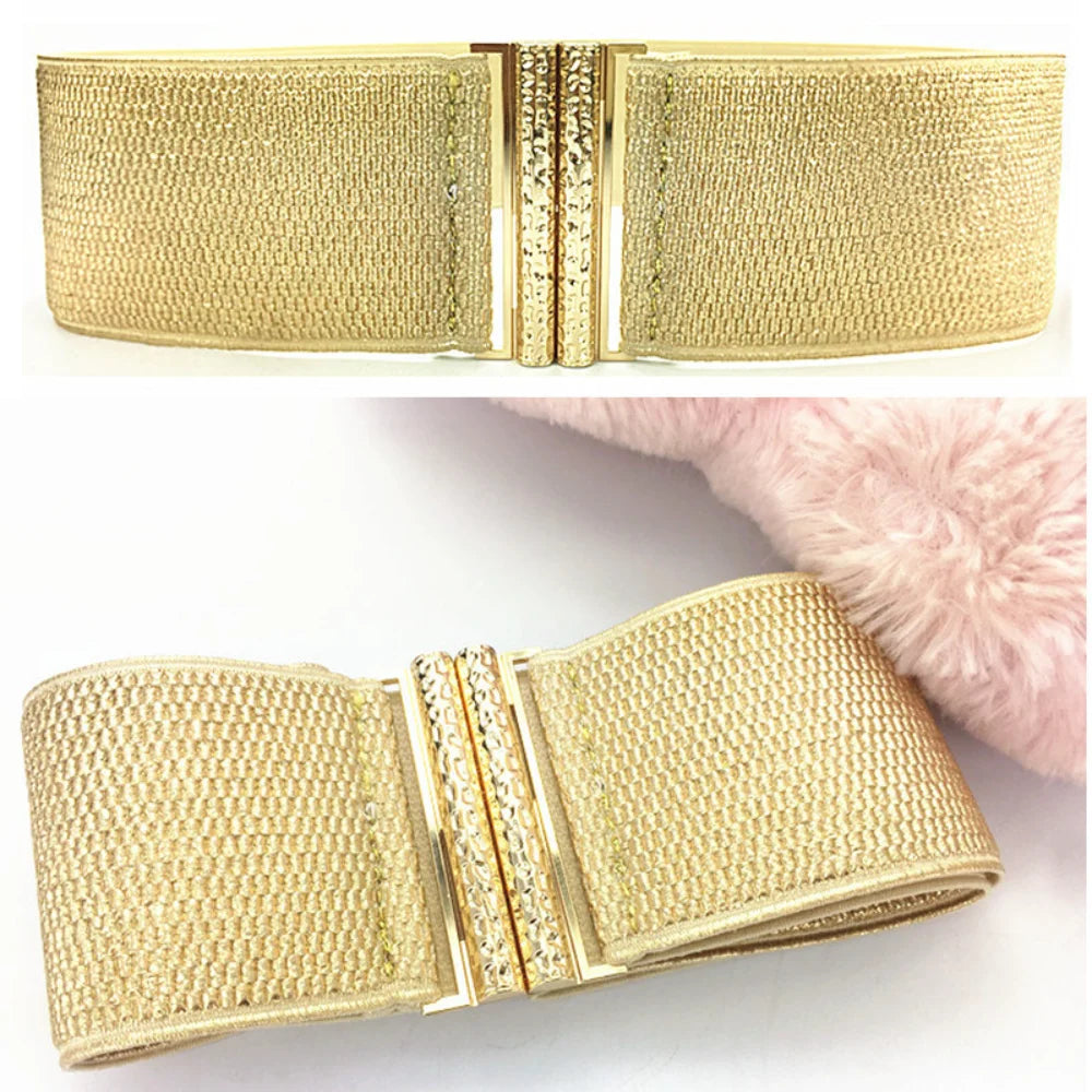 Gold Belt Women Decorative Belt Down Jacket Sweater