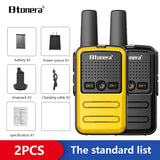 Btoera 2 Pcs Mini Walkie Talkie PMR 446
