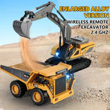 RC Excavator Dumper Car 2.4G Remote Control Engineering