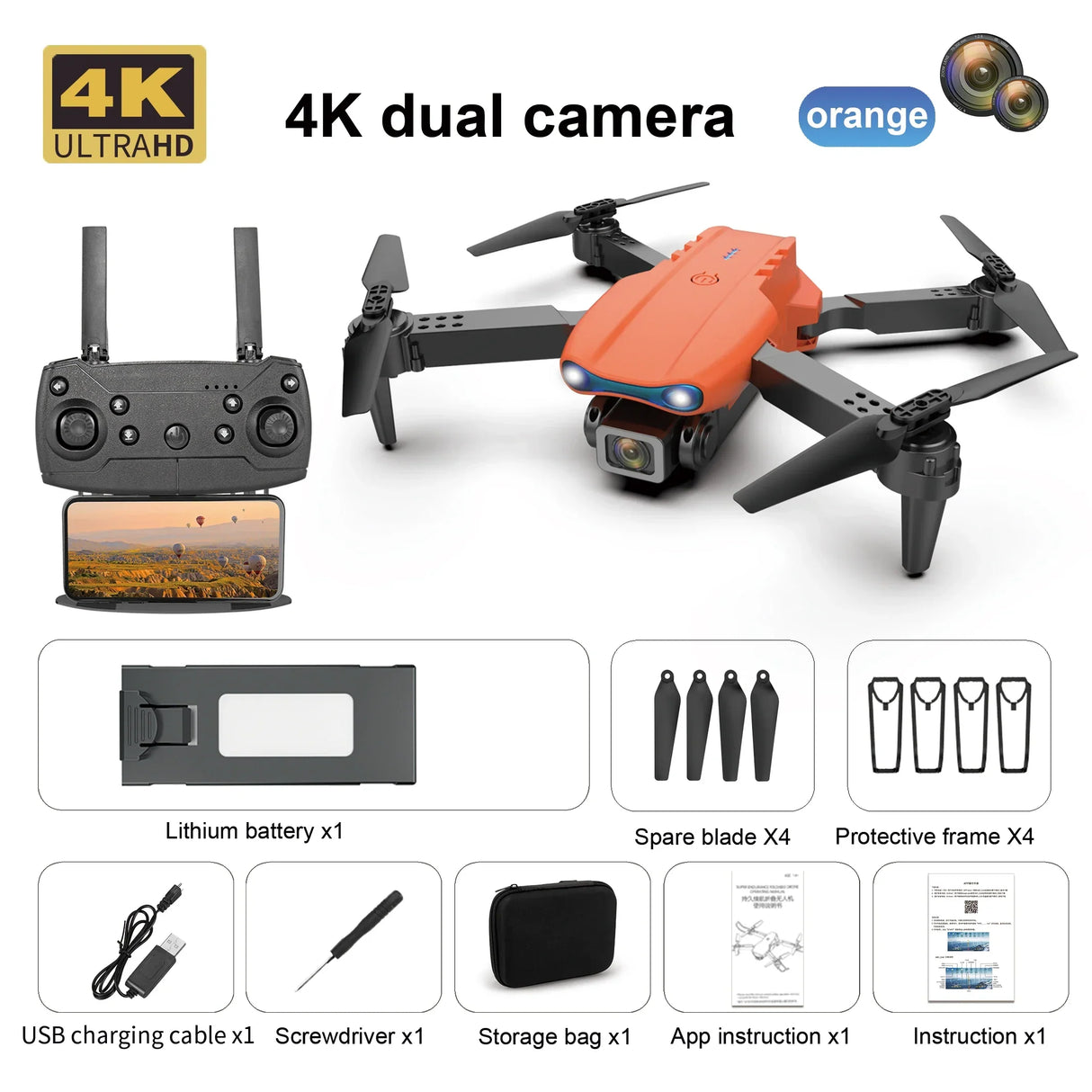 E99 K3 Drone Camera Quadcopter Fpv Profesional Rc