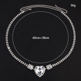 Stonefans Love Heart Waist Chain Jewelry Y2k Belt