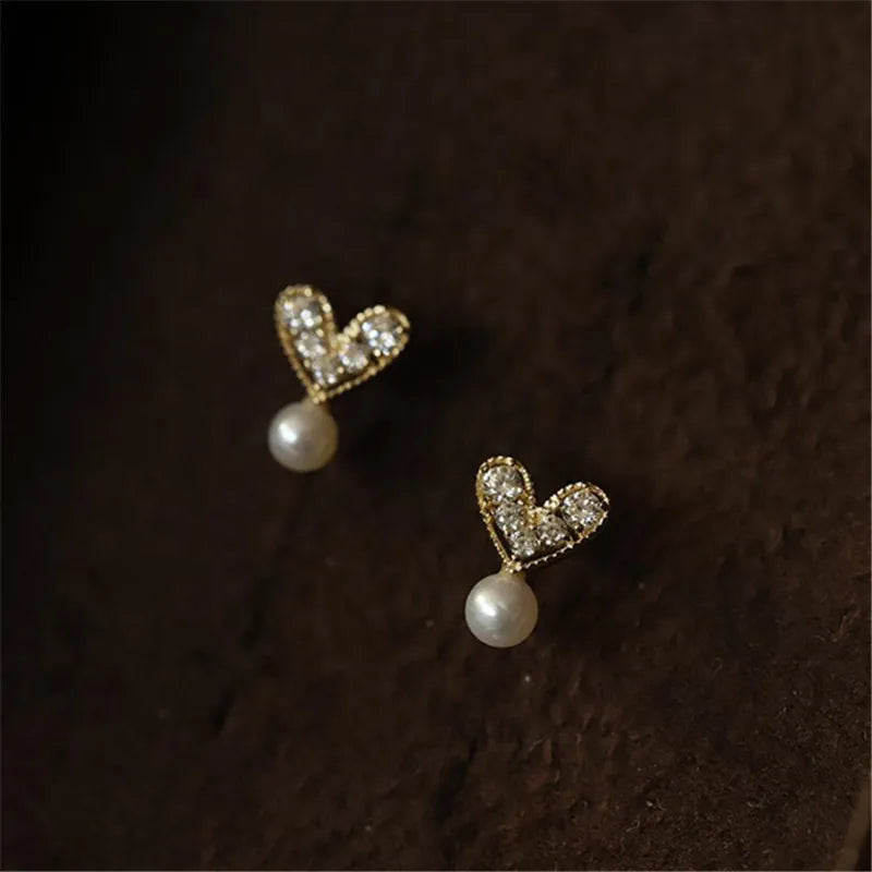 925 Sterling Silver 14k Gold Plated Stud Earrings