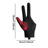 1pcs Polyester Spandex Snooker Billiard Cue Glove Pool