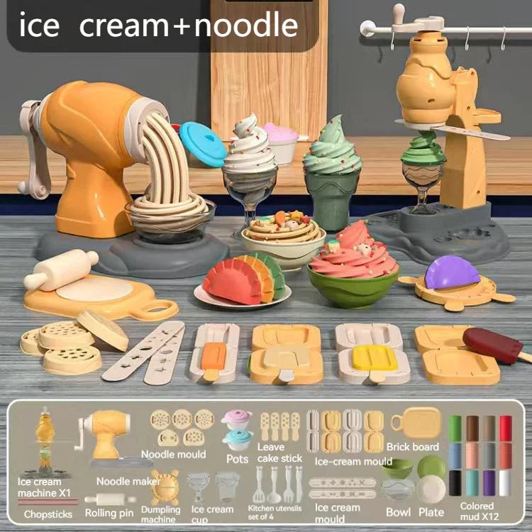 3D Plasticine Mold Modeling Clay Ice Cream Color