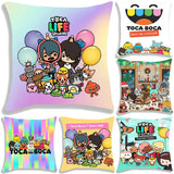 Cute Cartoon Toca Life World Pillow Case Home