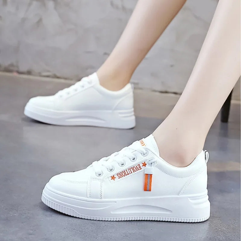 Comemore 2024 Spring New White sports Shoes women's sneakers Running Shoe Flat Casual Shoes comfortable platform Large Size 43