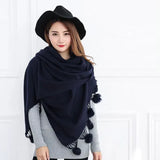 200*70cm Autumn Winter Warm Cashmere Scarf Dot Pattern