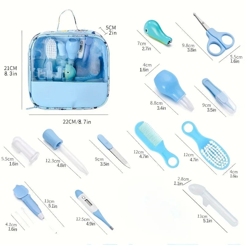 12PCS Baby Grooming and Health Kit Safety Care