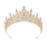 Vintage Queen Crown Durable Gorgeous Baroque Crystal Headbands