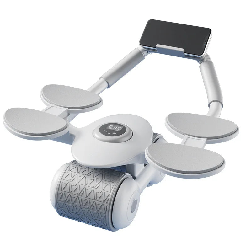Abdominal Wheel with Timer Safe Silent Multifunctional Muscle
