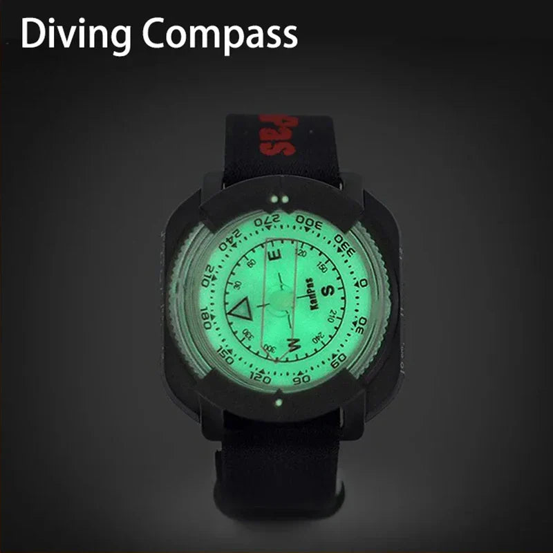 Waterproof Outdoor Compass Professional 60M /197Ft Diving Compass
