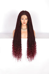 Kalyss 36" Full Double Lace Braided Wigs with