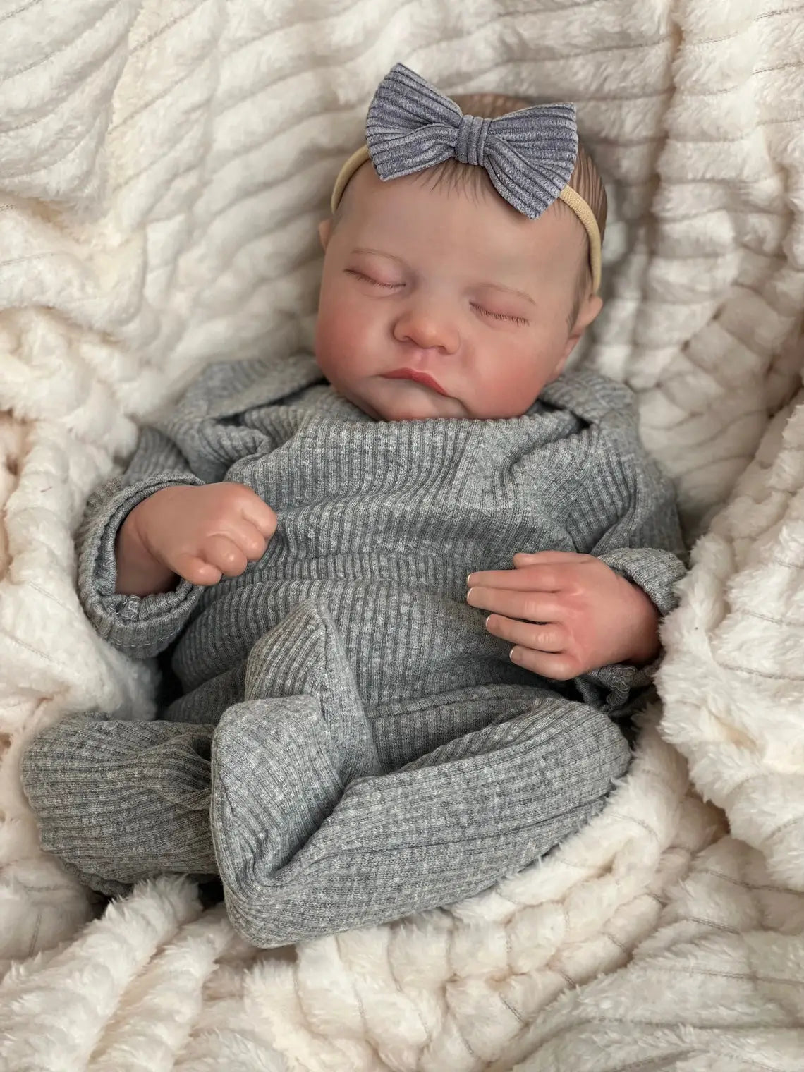 NPK 49CM Levi Newborn Baby Doll Reborn Sleeping