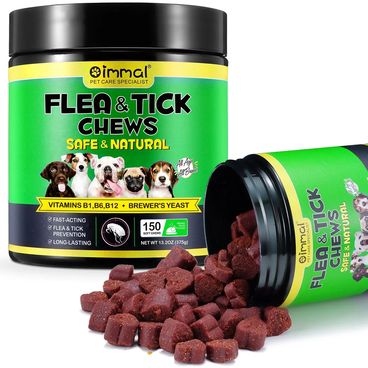 Flea and Tick Prevention for Dogs Chewables Natural