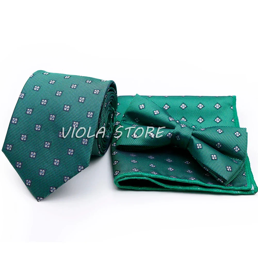 45 Color Paisley Geometry Striped 7.5cm Tie Set