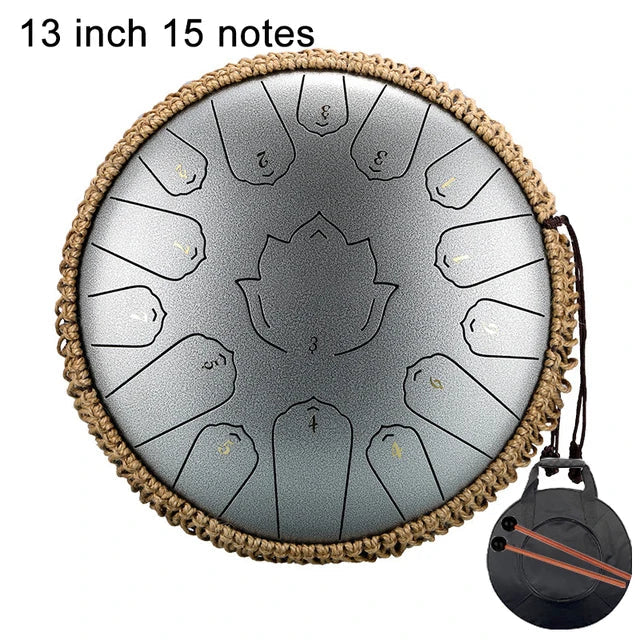 Hluru Music Drum 15 Notes Glucophone Steel Tongue