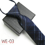 New Suit Business Zipper Tie for Man 48*7cm