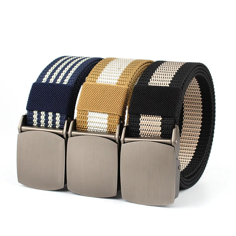 High Quality Belt Nylon Canvas Metal Automatic Buckle