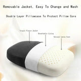 JFLEGAL Latex Pillow Natural Rubber Odorless Neck Pillow