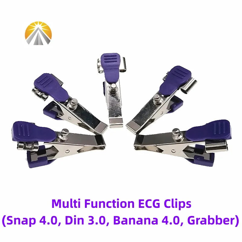 Multi-Function Veterinary ECG Clip EKG Clamp Electrodes