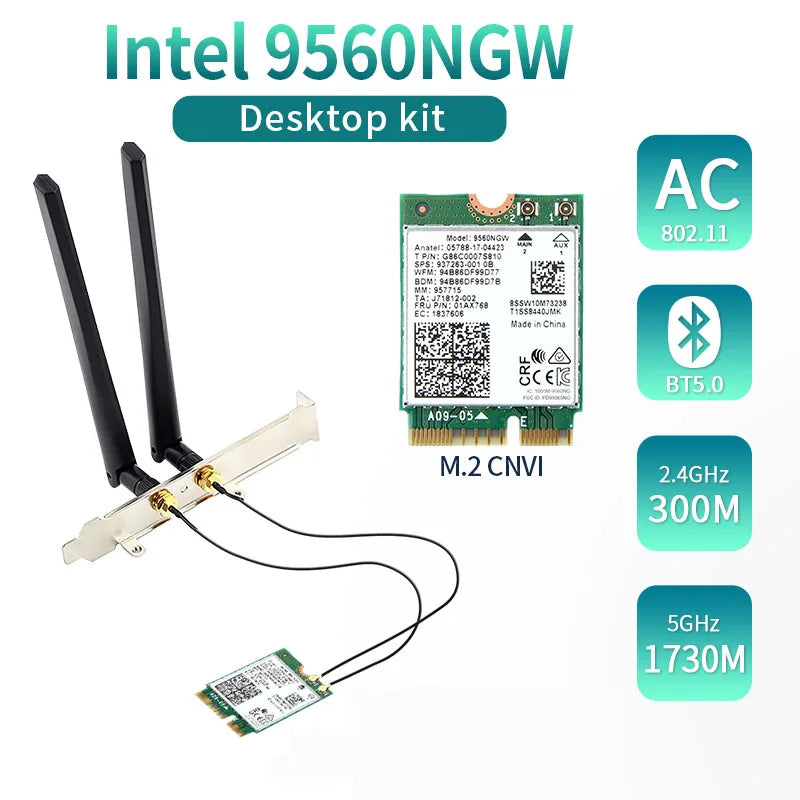 9560NGW WiFi Antenna Kit Dual Band 2.4G/5Ghz Wireless