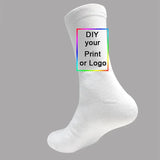Customized Print Socks Women's Men's DIY Photo Logo