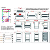 ASSICA Portable Clothes Closet Rolling Door Wardrobe with