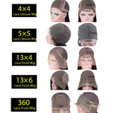 360 Curly Human Hair Wigs For Black Women