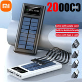 Xiaomi Solar Power Bank 200000mAh Solar Battery Large