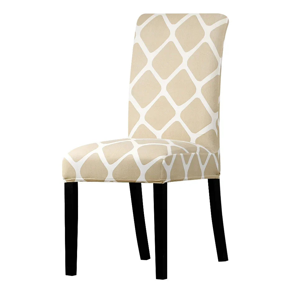 Printed Chair Cover Elastic Seat Chair Covers Removable