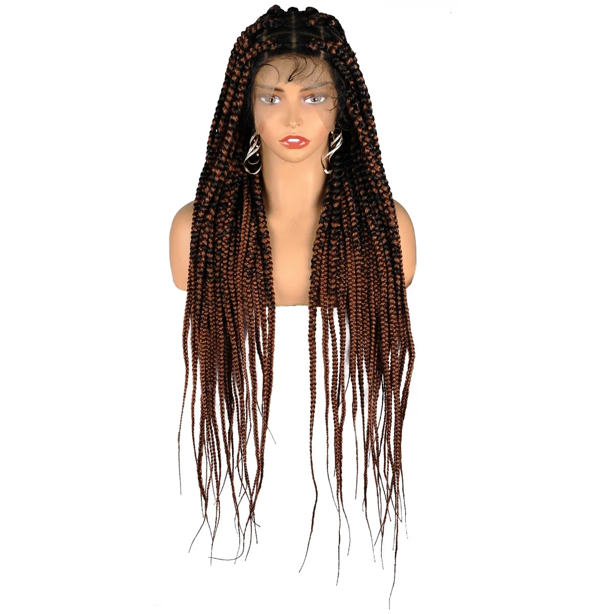 Synthetic Large Box Braided Wigs Jumbo Knotless Full