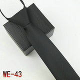 New Suit Business Zipper Tie for Man 48*7cm