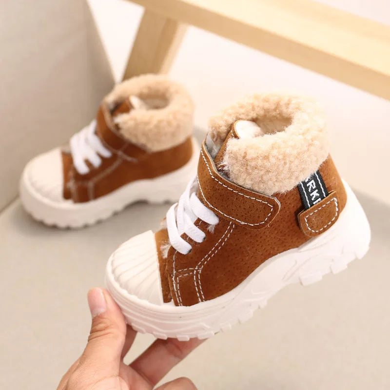 2021 Children Warm Boots Winter New Boys Plus