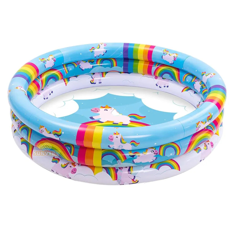 Rainbow Unicorn Baby Removable Swimming Pool Inflatable Pool