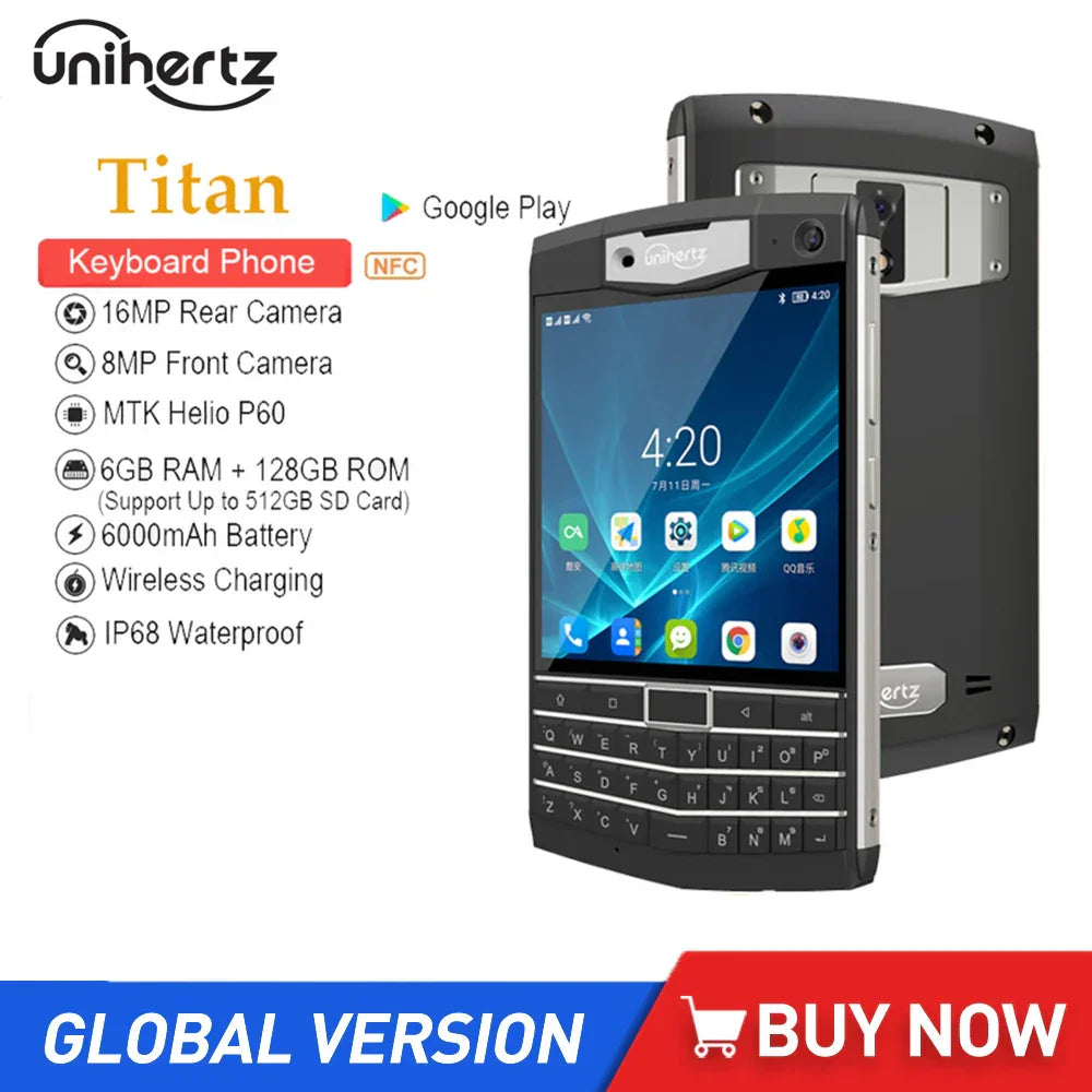 Unihertz Titan IP67 Rugged 4G Smartphones Octa Core