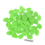 50Pcs 2cm Luminous Stones Garden Pebbles Glow In