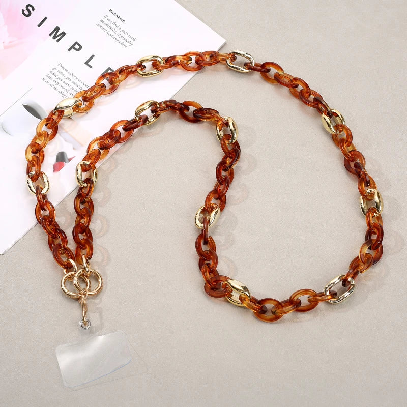 Fashion 120cm Telephone Strap Long Style Acrylic Slant
