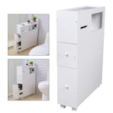 Toilet Side Cabinet 4 Layer Narrow Storage Cabinet