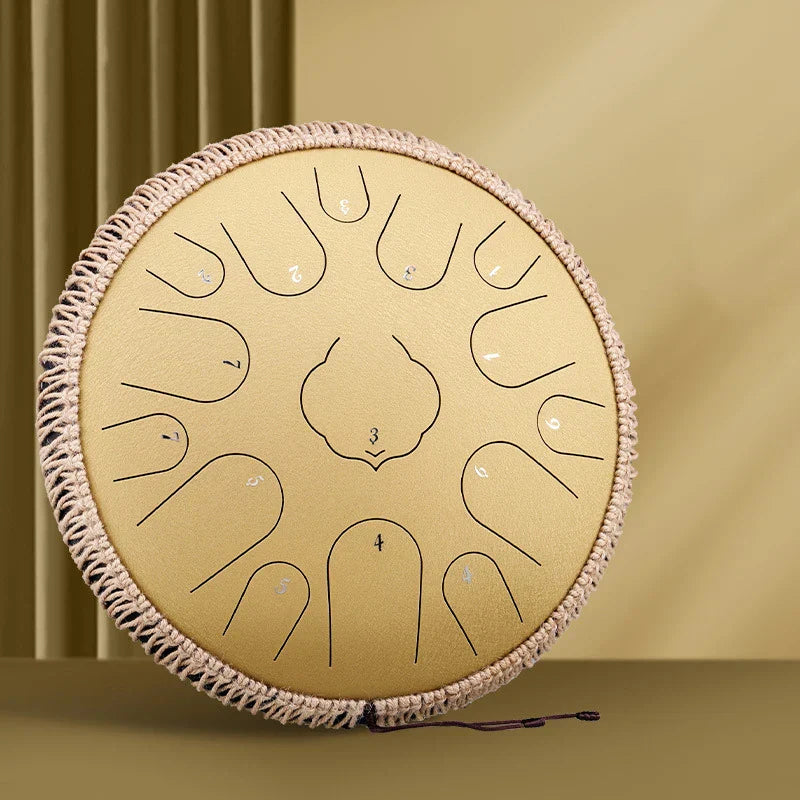 Hluru 15 Notes Glucophone Steel Tongue Drum 13