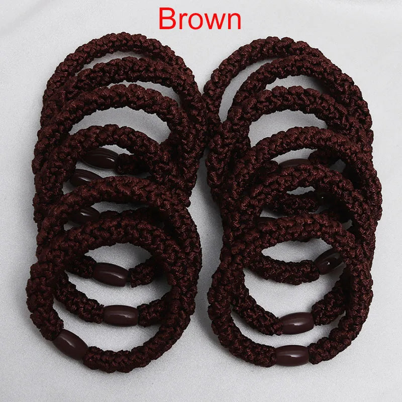 10Pcs Korean Strong Women Hair Scrunchies Girls Elastic