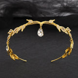 Luxury Gold Colors Rhinestone Tiaras Headbands for Women